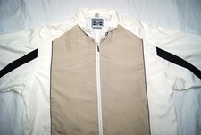 vintage destinations indesigns global IBM windbreaker jacket men's L beige white