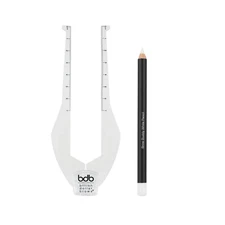 Bdb 2-Piece Brow Buddy Contour Stencil Microblading Kit – Achieve Symmetrical, P