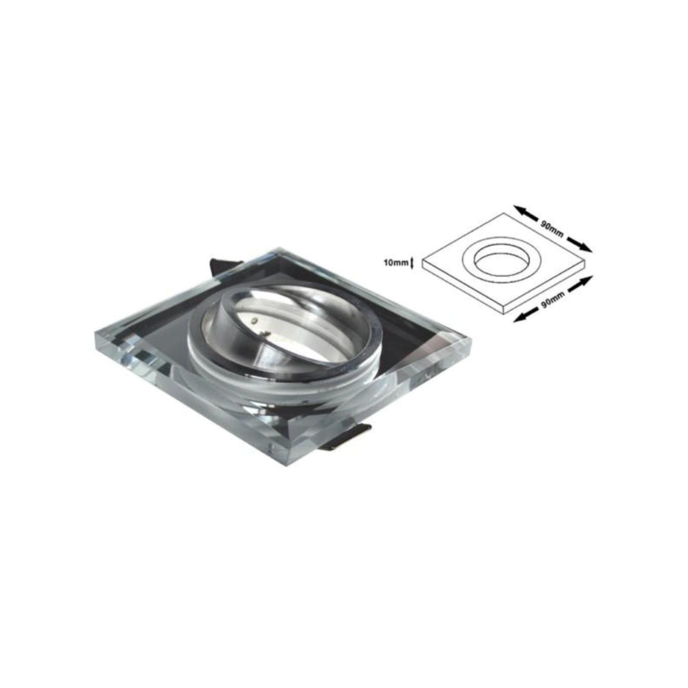 Lorent Clear Ceiling Light Movable 012414