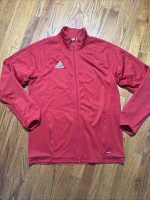 Adidas Men's Tiro 17 Jacket Training Red White Size Large Full Zip Adult  C22