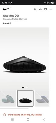 Nike Mind 001 Schuhgröße 40 Schwarz Neu OVP