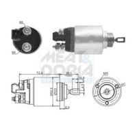 Meat & Doria Magnetschalter Anlasser Starter Passend FüR Audi A2 BMW 3 5 6 Seat