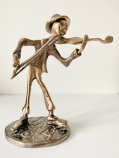 Le Violoniste Sculpture en Bronze par Yves Lohé
