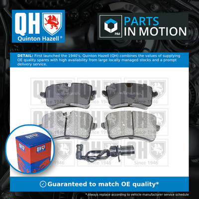 Brake Pads Set fits PORSCHE MACAN 95B 2.0 Rear 2014 on QH 95B698451E 95B698451H