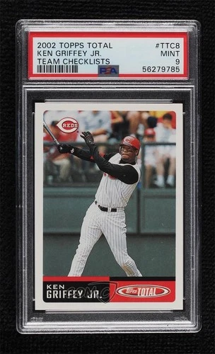 2002 Topps Total Team Checklists Ken Griffey Jr #TTC8 PSA 9 MINT HOF