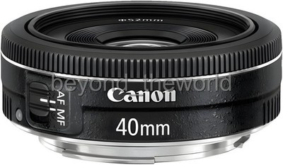 [Canon] EF 40mm f/2.8 STM Pancake Lens (Bulk Package) - Black