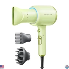 Wavytalk 1875W Ionic Hair Dryer with Diffuser & Comb - Fast Drying for Curls