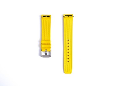 Genuine TAG Heuer Formula 1 CAZ101AM Yellow Rubber Strap 21.5mm