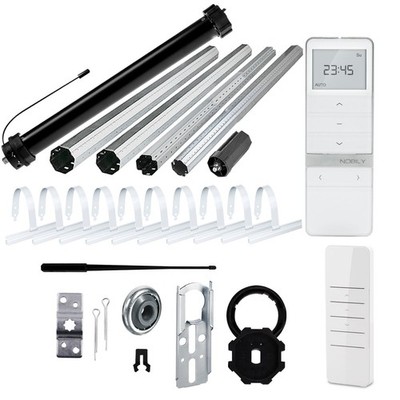 Funk Rolladenmotor Komplettset inkl. Fernbedienung, Rolladenwelle, Mechanik PR5