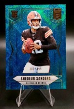 2025 Panini Donruss Elite Shedeur Sanders RC #112 Teal Matrix /499 Browns Rookie