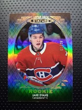 2020-21 Upper Deck Stature Rookie Portrait #198 Jake Evans 46/99 Rookie Card. rookie card picture