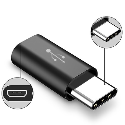 Micro USB to USB 3.1 Type-C Data Adapter Converter F Samsung Google Lot Phones