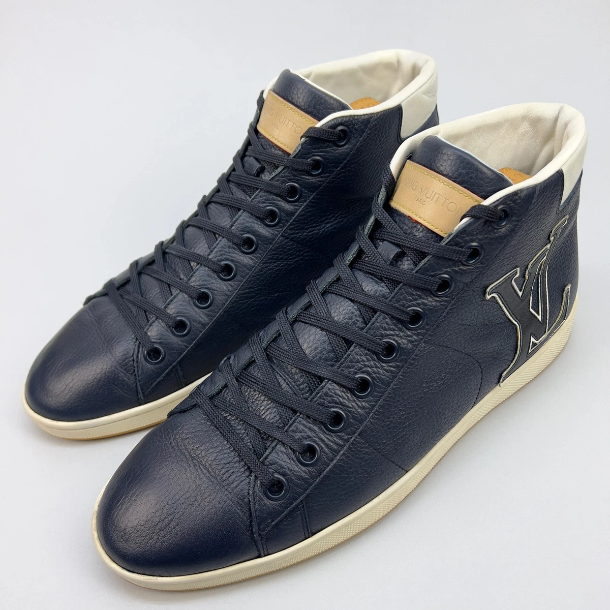 Louis Vuitton Fastball high sneakers white blue 10 LV or 11 US 44 EUR MS0182