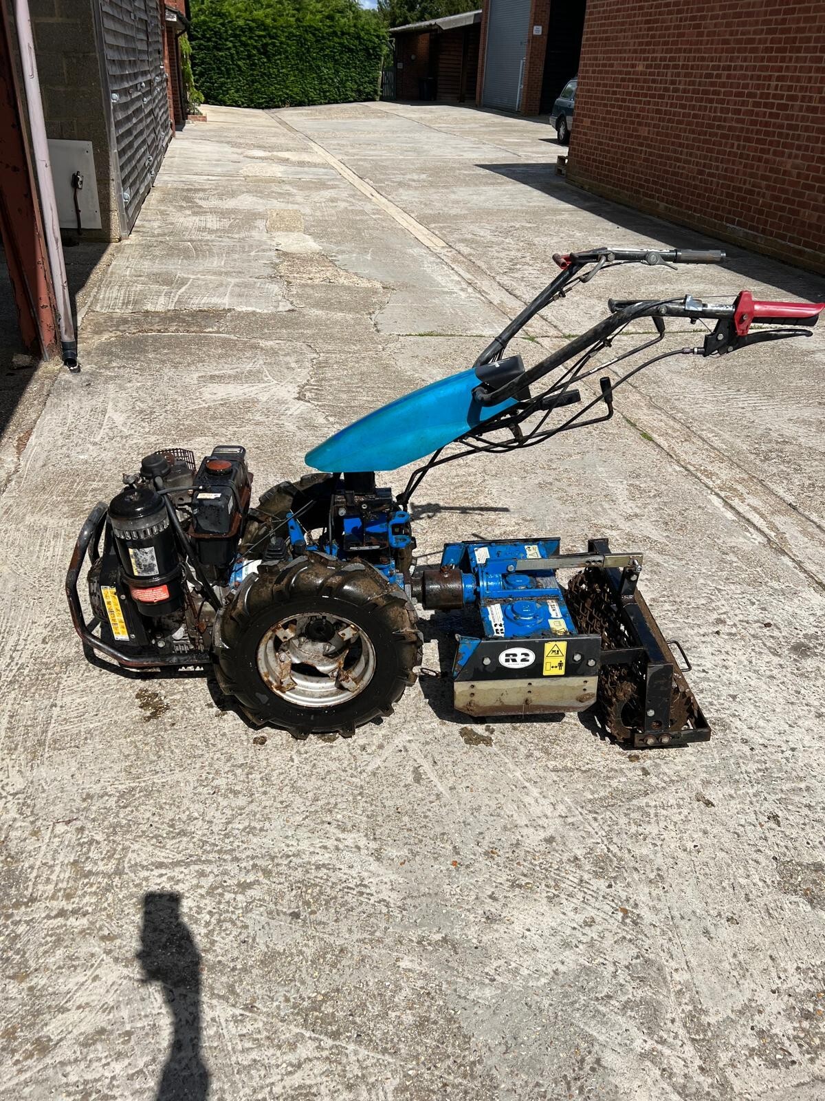 BCS Two Wheeled Tractor Lombardini Diesel Engine with MTS50 Rotavator eBay