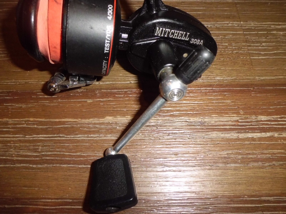 Vintage Mitchell 308A Ultra Light Spinning Reel made in France w
