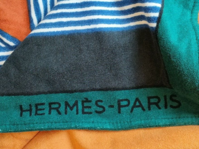 HERMES-PARIS ボートデザイン バスタオル　2025 HERMES-PARIS ボートデザイン バスタオル 2025 【公式通販】