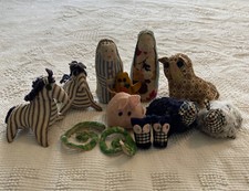 Women's Day Magazine Noah's Ark Stuffed Toys Handmade Folk Art Vtg 1960s