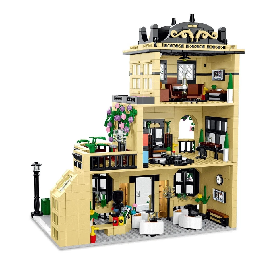 City Cafe Architecture Building Kit with LED Lights,3 Levels City Cafe Model ... - Image 3 of 4