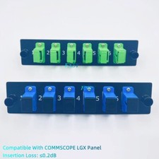 LGX Fiber Optical Panel 6 SC UPC APC Simplex SM Adapter Compatible COMMSCOPE LGX