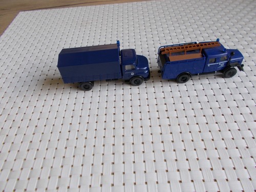 Wiking 1:87 Mercedes Kurzhauber THW Magirus auto attrezzi THW - Foto 3 di 4