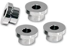 LA Choppers 10 Degree Angle Chrome Handlebar Riser Bushing Kit (LA-7400-10)