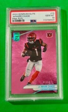 2024 Donruss Elite FOTL Pink Prizm Ja'Marr Chase #01/13 Bengals PSA GEM MINT 10