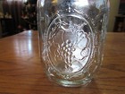 Vintage Ball Pint Mason Jar Clear Glass Sculpted Fruit Design with Lid — photo 9