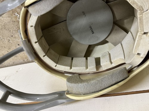 Vintage 1970's MEDALIST GLADIATOR G-44 Football Helmet Suspension Padding White - Picture 11 of 12