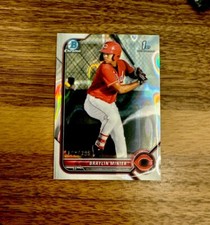 Braylin Minier 2022 Bowman Chrome 1st Lava Refractor Rookie RC /399 Reds 