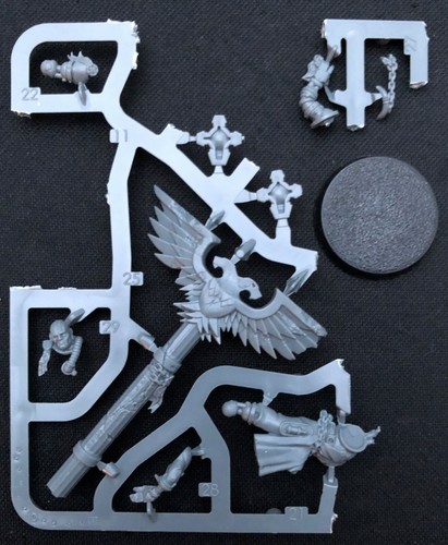 Warhammer 40K Servitor Icon from Grimaldus Retinue Black Templars Space Marines - Picture 2 of 2