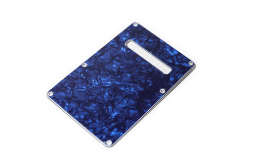 Blue Pearl Back Plate Tremolo Cover  - Tapa trasera azul guitarra eléctrica - Picture 1 of 1