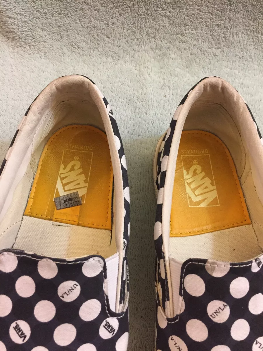 Vans x Union OG Classic Slip On Complex Con Polka Dot Asphalt Mens Size 9