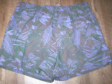 Columbia PFG Swim Trunks Shorts Men XXL Omni Shield Green Tropical Print Lined