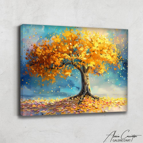 Large Tree Of Life Wall Decor - Colorful Canvas Wall - Abstract Modern Wall Art - Picture 2 of 10