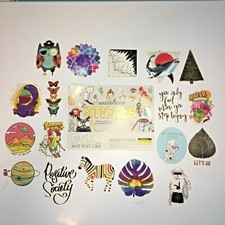 Laptop/Device Adhesive Stickers. New. 104 items. Various Themes.