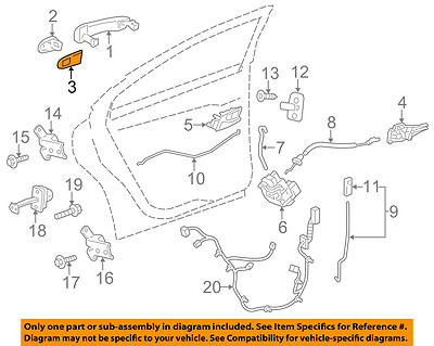 GM OEM Front Door-Cap Gasket 13502036