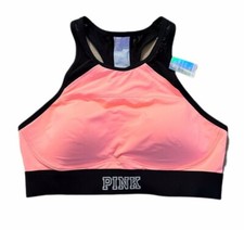Victorias Secret PINK SPORT Ultimate Lightly Lined Sports Bra Large Orange