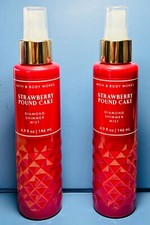   AVE  STRAWBERRY POUND CAKE  2PK DIAMOND SHIMMER MIST  Bath  Body Works