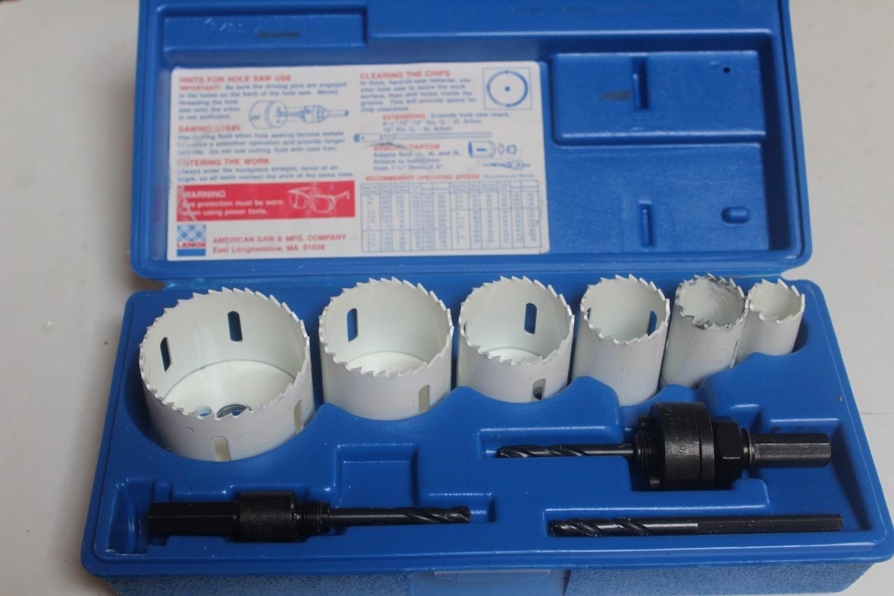 10pc Lenox 30821600L Electricians Hole Saw Kit USA 7/8" 21/2" USA Made eBay