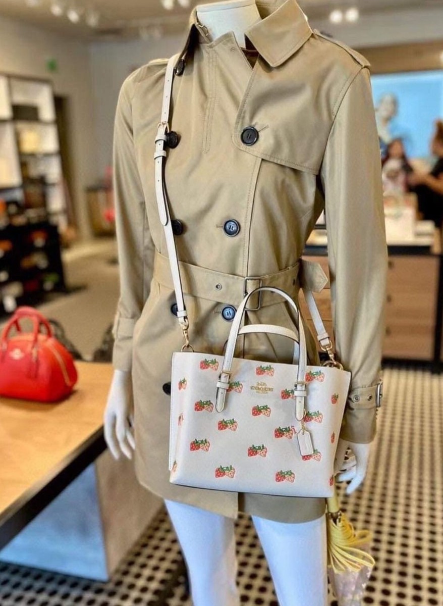 NWT Coach Mollie Tote 25 With Strawberry Print CB600 🥳🥳🥳 | eBay