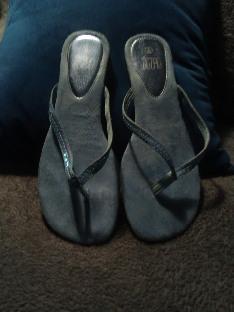 Silver sequin shop flip flops