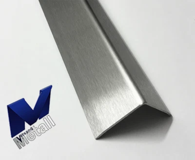 VERSANDMETALL 6er Sparset Edelstahl Kantenschutz Eckwinkel 30x30x1500mm 3-fach gekantet V2A.