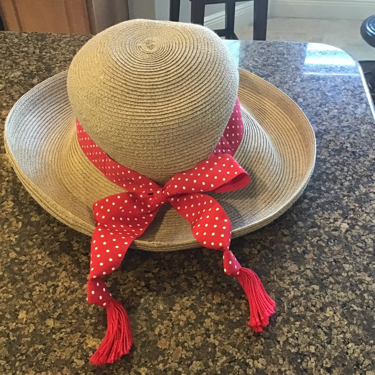 ERIC JAVITS New York Designer Vintage Fedora Sun Hat Women