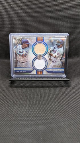 2024 Topps Tribute Pete Alonso Francisco Lindor Dual Relic DR2-AL 148/150 Mets