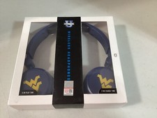Collegiate West Virginia University logo Wireless Bluetooth headphones New