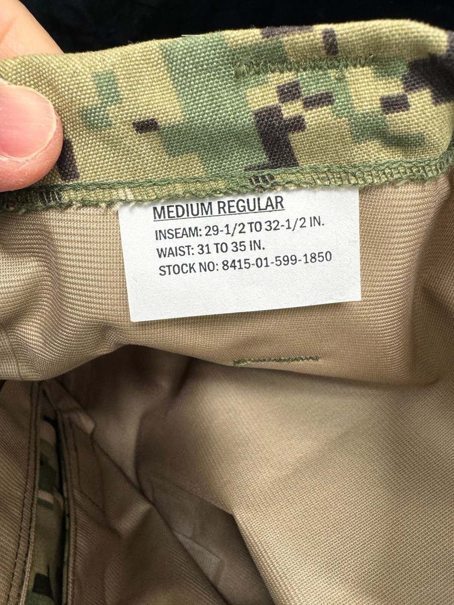 米軍放出品　米海軍　NWUタイプ2 パンツ　AOR1　29-Sサイズ　SEAL USGI K-L Manf AOR2 GoreTex L6 Lightweight Rain Pants DEVGRU