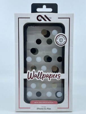 Case-Mate Wallpapers Black White Silver Dot Case for iPhone XS MAX (6.5'')