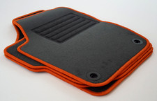 $$$ Original Lengenfelder Fußmatten für VW Polo 9N/9N3 GTI + Rand ORANGE + NEU $