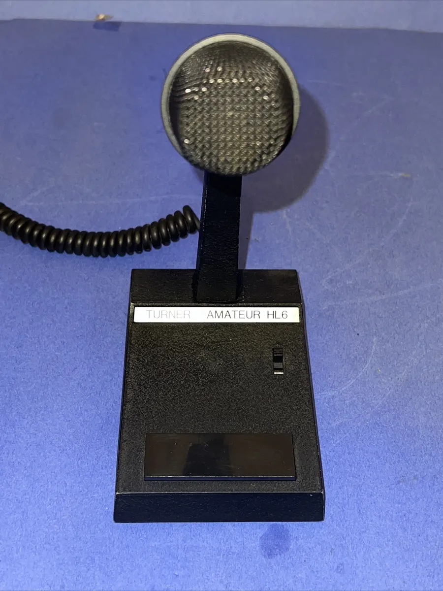 TURNER HAM HL6 DESK MICROPHONE MODEL 750 NICE CONDITION RARE HARD TO FIND