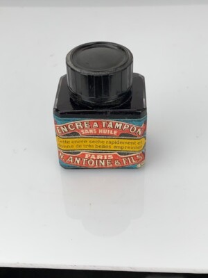Vintage French Ink Bottle Antoine & Fils (e405)